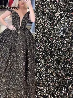 Afryki Glitter Lace Sukienka Saudi Arabia Dubaj Kaftan Zroszony Piękne Eleganckie Party Marokańskie Długie Muzułmańskie Formalne Suknie Wieczorowe