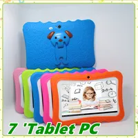 Kids Marka Tablet PC 7 cal Quad Core Children Tablet Android 4.4 Allwinner A33 Google Player WiFi Duży Głośnik Ochronna Pokrywa MQ12