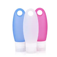 Reizen siliconen fles shampoo douche gel lotion sub-bottelen buis squeezer kit lege siliconen verpakking fles