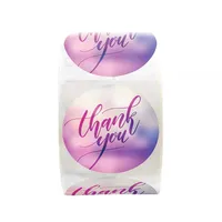 500pcs Thank you label wedding invitation envelope seal adhesive sticker round crafts and gifts package labels stickers