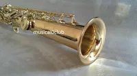 Japan Yanagisawa Sopran Saxofon S-991 Musikinstrument B Flat Brass Gold Lacquer Ny ankomst Sax / saxofon