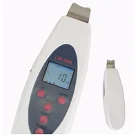 Elevata qualità Multifunzionale Portable Ultrasonic Skin Scrubber Face Lifting Cleaner Massager Spa LCD uso domestico Beauty