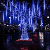 Meteor iluminação Pomelotree 540 Waterproof LED Meteor Rain Shower em cascata de luz para o casamento de Natal de Ano Novo Partido Decoração da árvore
