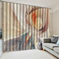 卸売3Dカーテン大理石のカラフルなボール居間の寝室のカスタム美しい遮光カーテン
