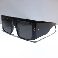 4S105 Fashion Solglasögon för kvinnor speciellt stor kvadratisk ram Ny solglasögon Enkel Atmosfär Wild Style UV400 Protection Lens Eyewear