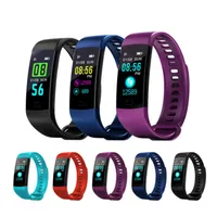 Smart Armband Y5 Armbänder Fitness Tracker Farbdisplay Herzfrequenz Schlaf Schrittzähler Sport Wasserdichte Aktivitäts-Tracker für iPhone Samsung