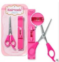 Criativo estrondo trimmer diy bang tesoura set rosa 2 pçs / set tesouras tesouras de barbear depilação saúde beleza ha061