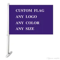 car flags customize 1*1.5FT Digital Print Warp knitting Thicker Better stronger Double side print