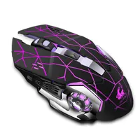 Wirless Charging Mouse 2.4GHz Wireless Gaming Mouse wiederaufladbare Atemlichter Laser-Batterie in Mäusen für Desktop-Laptop gebaut