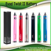 Evod Twist II 2 VV Battery 1600mAh Adjustable Variable Voltage Battery For 510 Ego Thead Tank Atomizers