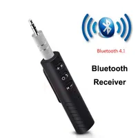 Bluetooth-ontvanger Auto Bluetooth Aux 3.5mm Muziek Bluetooth Audio-ontvanger Handsfree Call Auto Zender Auto Adapter