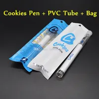 Descartável Vape Pen cookies Carrinhos 280mAh Bateria Starter Kit cigarro Cartucho saco de embalagem 0,5 ml cerâmico vazio vaporizador para Thick Oil
