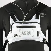 男性ウエストバッグサイクリングバックパックヒップホップストリートウェア機能胸部携帯電話袋US-2のためのファッション戦術的な胸部リグバッグ