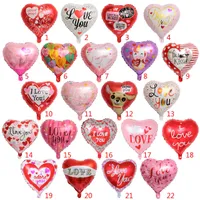Şişme Kalp Şekli Düğün Parti Balonlar Süslemeleri Malzemeleri 18 inç Size Helyum Folyo Balon Sevgililer Günü Balonlar