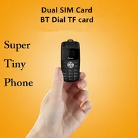 Desbloqueado X6 Mini Llavero Teléfono Single SIM Tarjeta Teléfonos Magic Voice Bluetooth Dialer MP3 Recorder Children Car Key Pequeño Dibujos animados Teléfono Móvil