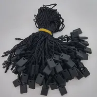 7 "kledingstuk hang tag string zwart 1000 stuks zwart hang tag nylon koord voor prijs