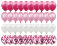 Amazon 43 morceaux de décoration ruban de ballon de confettis d'or rose sertie de mariage arrangement de fête d'anniversaire