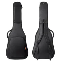 20mm gepolsterte robuste schlichtes Design Softshell-Tasche Gig Bag für 41-Zoll-Akustikgitarre schwarz