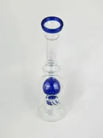 Bong in tubo di vetro di dimensioni comuni di 23 cm di altezza 23 cm, bong di vetro di tubi di acqua