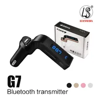 G7 Araç Kablosuz Bluetooth MP3 FM Transmitter Modülatör 2.1A Araç Şarj Kablosuz Kiti Destek Eller serbest Mikro SD TF