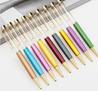 DHL Blank Bling Bling 2-in-1 Slim Crystal Diamond Ballpoint Pens glitter Stylus Touch Pen DIY pens 13 color SN2601