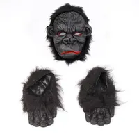 Orangután Máscara de Halloween de miedo máscara de mono horror de silicona Cosplay orangután orangután máscara del partido del traje del pie de suministro