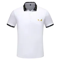 الرجل مصمم العلامة التجارية قميص بولو عيون جميلة طباعة الأعلى تي شيرت للأزياء إيطاليا قميص بولو الرجال القطن علامات عالية في الشوارع قمصان
