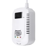 Цифровой детектор утечки газа Пропан бутан Метан Природный газ Safe Alarm Sensor - Великобритания Plug