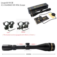 Équipements de chasse en plein air Leupold VX-III Rifle Scope 4.5-14x40AO HD Viseur optique pour les sites de chasse en plein air