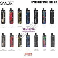 SMOK RPM80 Kit (Built-in 3000mAh batteria) RPM80 PRO KIT (Single 18650) con RPM80 POD / RPM80 RGC Pod RGC conico Mesh bobina originale