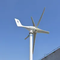 Ny energi 600W 12 / 24V horisontell vindturbin max 660W vindgenerator med 12V 24V Auto MPPT