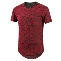 Männer Kleidung 2019 Casula Fitness gedruckt T-Shirt Männer geometrische Muster T-Shirt Herren Kurzarm T-Shirt T-Shirt Hombre Tees Tops