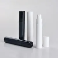 100 adet / grup Sprey Parfüm Şişesi Küçük Promosyon Örnek Siyah Parfüm Atomizer 2 ml 3 ml 4 ml 5 ml Mini Plastik Şişe