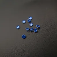 Medio 225/3 buena calidad Alta Temperatura Resistencia Nano gemas de la faceta Ronda 2.25-3.0mm Violeta Zafiro 1000pcs piedra preciosa sintética / Lote