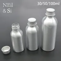 30ml 50ml 100ml Empty Bottle Aluminium Cosmetic Krem Szampon Mleczko kosmetyczne Water Container metalowe Butelki Darmowa wysyłka