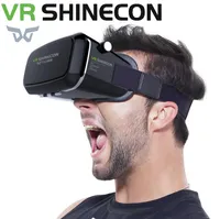 VR Shinecon Pro Reality Virtual Glass 3D Headset Head Mount Mobile Google Cardboard Video para 4-6 'Smartphone 13000001