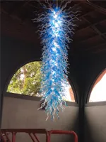 LED hanglamp Murano-stijl glas kroonluchter kunstontwerp woonkamer eetkamer kroonluiers licht k9 kristallen armaturen 110-240V plafondlampen verlichting