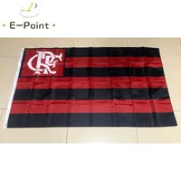 Brazil Clube 드 레게스의 국기 Do Flamengo RJ 3 * 5 피트 (90cm * 150cm) 폴리 에스터 배너 플래그 장식 비행 홈 정원 축제 선물