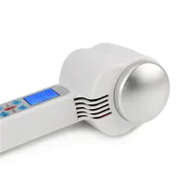Hot Cold Hammer Ultrasonic Cryotherapy Lymphatic Face Skin Lifting Tightening Massager Cryotherapy Therapy Beauty Machine