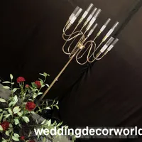 Neuer Acryic Lightting Kristall-Gehweg mit LED-Licht Hochzeit Gang Dekorationen Säule für Hochzeiten Dekor 0989