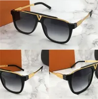 Las últimas gafas de sol de diseñador de moda de moda de moda venden 0937 lente de calidad superior de calidad de metal de placa cuadrada con caja con caja
