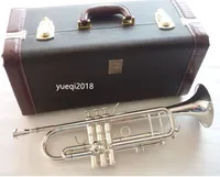 Nuovo arrivo Bach LT180S-72 Bb Piccolo Trumpet Argento Golden Key Professional Music Instruments con il caso di trasporto
