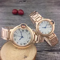 Top selling fashoin Marke Männer und Frauen Uhren Edelstahlarmband Liebhaber hochwertiger Designer-Uhr-Frauen Uhr kleiden beste Geschenk sehen