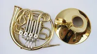 Alta qualità Bach francese corno d'oro doppia fila B / f 4 chiave Corpo Ottone con boccaglio di trasporto