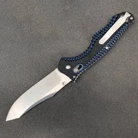 ¡¡Caliente!! Mariposa 810bk cuchillo plegable táctico d2 negro titanio cuchilla recubierta azul g10 mango edc bolsillo cuchillos regalo de Navidad