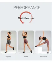 ABD STOK! 5 Renkleri Spor Casual Katı Elastik Stretch Spor Kısa Pants 3 Stiller FY9090 Koşu Kadınlar Yüksek Bel Şort Spor Yoga