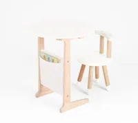 子供のテーブルノルディックスタイルミニマリストソファコンパニオンは収容可能な光の調節可能な高さ小茶怠惰なベッドサイドテーブル