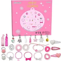 Advent Calendar, Jewelry December 2020 Countdown for Christmas for Girls Women with Fashion Hair Binder Earring Bracelets