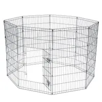 42-дюймовый носитель для собак складной тренировочный двор Высокий проволочный забор PET 8 панель металлическая клетка Play-пень Дома поставляет отправить от США