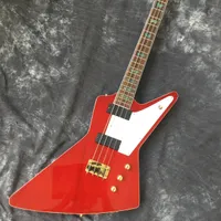 2020 Fabricante Custom 4-String Electric Bass Guitar Guitar, Diapasón de palisandro, Hardware de oro, Diapasón Color Shell Inla